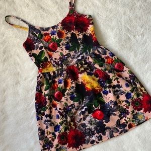 Floral Print Short Dress